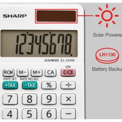 Sharp EL-244WB 8-digit Professional Pocket Calculator