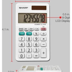 Sharp EL-244WB 8-digit Professional Pocket Calculator