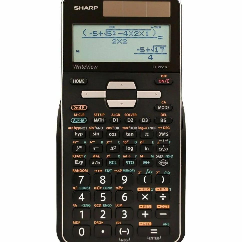 Sharp EL-W516TBSL Scientific Calculator, 16-Digit LCD