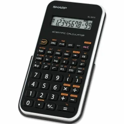 Sharp EL-501XBWH Scientific Calculator, 10-Digit LCD