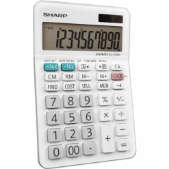 Sharp White Series Desktop Calculator, EL-330WB