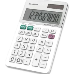 Sharp White Series Handheld Calculator, EL-377WB