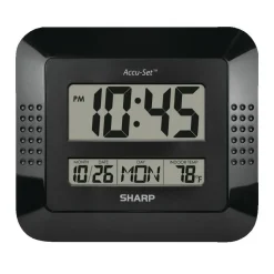 Sharp Digital Auto Time Set Wall Clock, 8