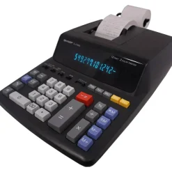 Sharp EL-2196BL Printing Calculator, Black
