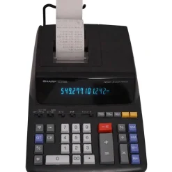 Sharp EL-2196BL Printing Calculator, Black
