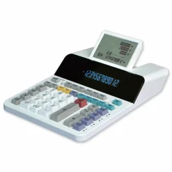 Sharp EL-1901 Digital Printing Calculator, White
