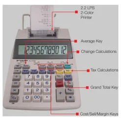 Sharp EL-1750V Printing Calculator