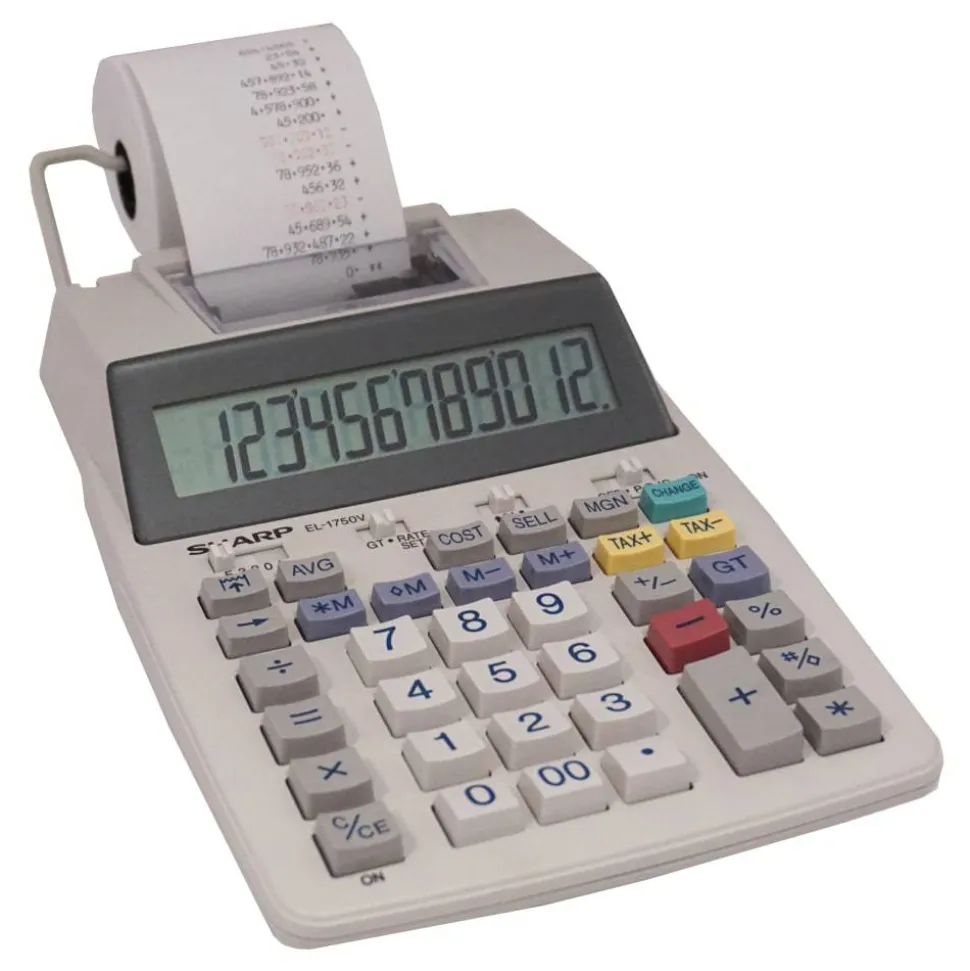 Sharp EL-1750V Printing Calculator