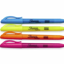 Sharpie Accent Pocket Highlighters, Assorted, Pack Of 4