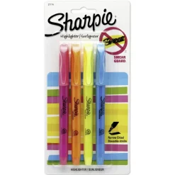 Sharpie Accent Pocket Highlighters, Assorted, Pack Of 4