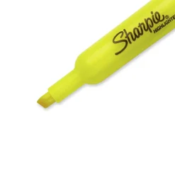 Sharpie Accent Tank Highlighters, Fluorescent Yellow, Pack Of 36