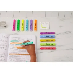 Sharpie Accent Tank-Style Highlighters, Chisel Tip, Assorted Colors, Pack Of 12