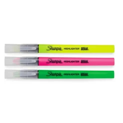 Sharpie Clear View Highlighter Stick, Chisel Point, Assorted Colors, Pack Of 3