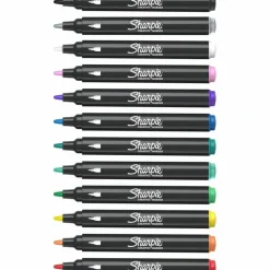 Sharpie Creative Markers, Water-Based Acrylic Markers, Bullet Tip, Assorted Core Colors, 12 Count