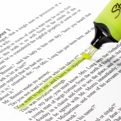 Sharpie Highlighter, Clear View Highlighter with See-Through Chisel Tip, Tank Highlighter, Assorted, 8 Count