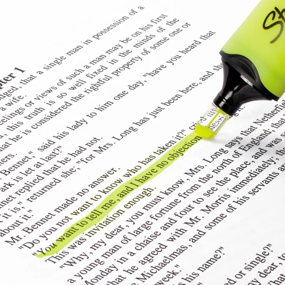 Sharpie Highlighter, Clear View Highlighter with See-Through Chisel Tip, Tank Highlighter, Assorted, 8 Count