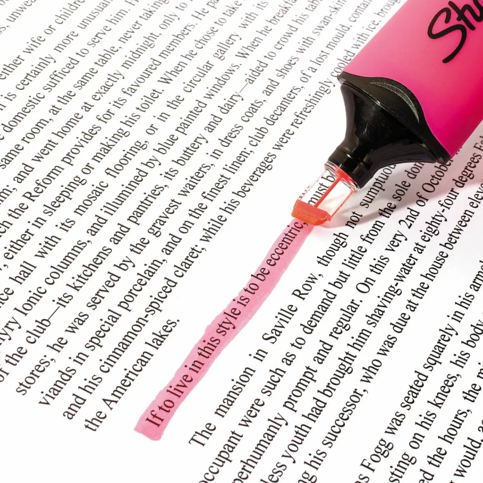 Sharpie Highlighter, Clear View Highlighter with See-Through Chisel Tip, Tank Highlighter, Assorted, 8 Count