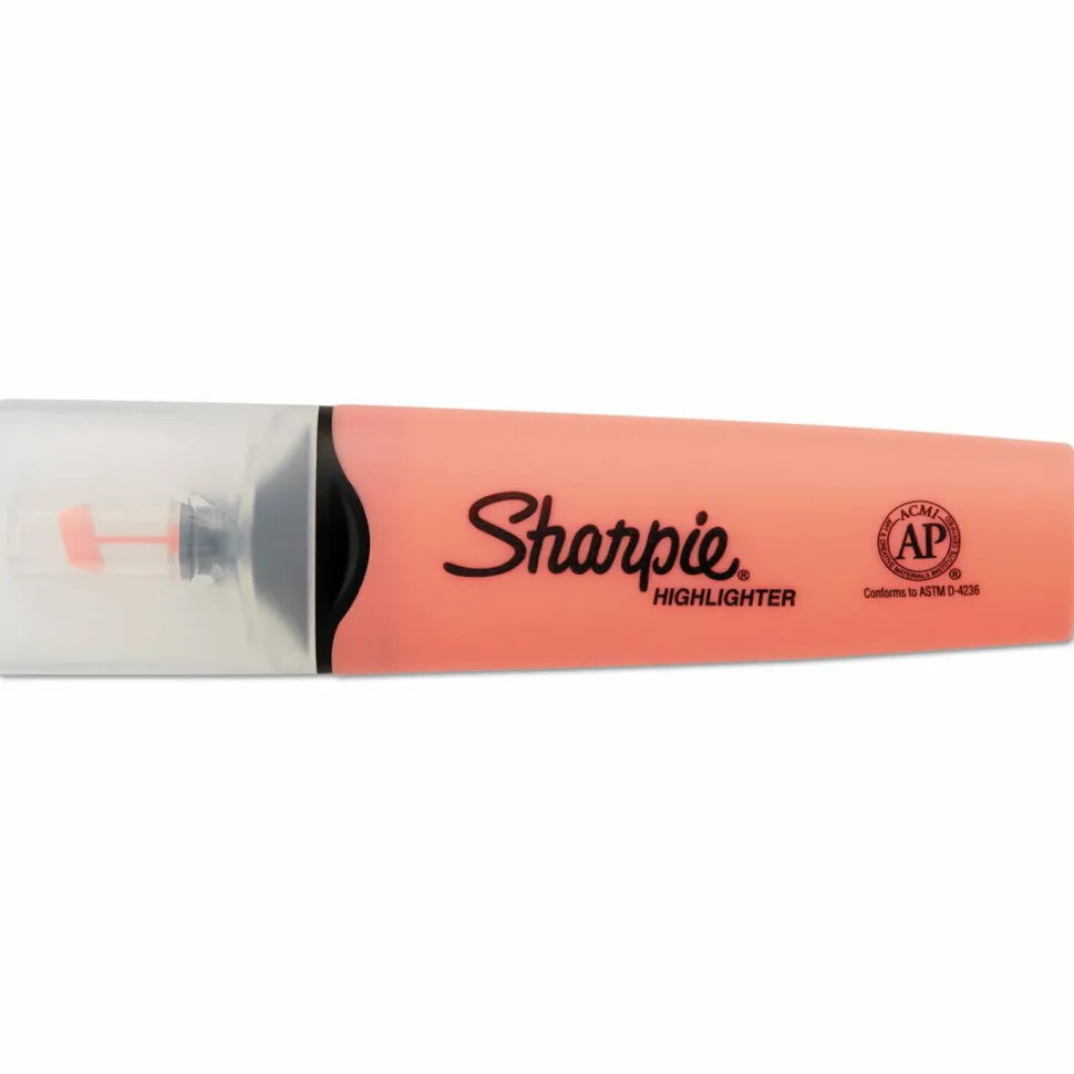 Sharpie Highlighter, Clear View Highlighter with See-Through Chisel Tip, Tank Highlighter, Assorted, 8 Count