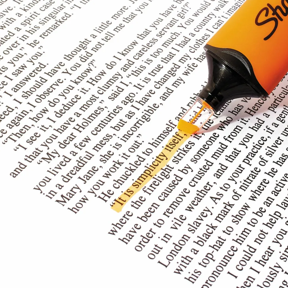 Sharpie Highlighter, Clear View Highlighter with See-Through Chisel Tip, Tank Highlighter, Assorted, 8 Count