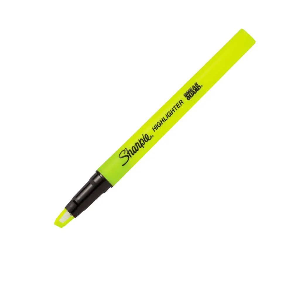 Sharpie Highlighter, Clear View Highlighter with See-Through Chisel Tip, Stick Highlighter, Assorted, 8 Count