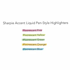 Sharpie Liquid Highlighters, Chisel Tip, Fluorescent Yellow, 12 Count