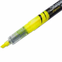 Sharpie Liquid Highlighters, Chisel Tip, Fluorescent Yellow, 12 Count