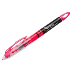 Sharpie Liquid Highlighters, Chisel Tip, Fluorescent Pink, Box of 12