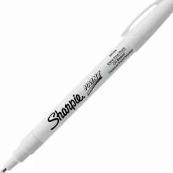 Sharpie Oil-Based Paint Marker, Extra-Fine Point, White Barrel, White Ink