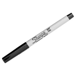 Sharpie Permanent Ultra-Fine Point Markers, Assorted Colors, Pack Of 12 Markers