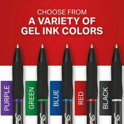 Sharpie S-Gel, Gel Pens, Medium Point (0.7mm), Black Ink Gel Pen, With Canister, 36 Count