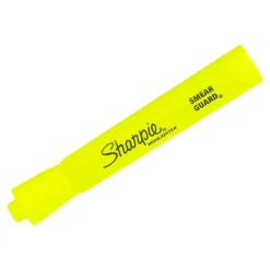 Sharpie Tank Highlighters, Chisel Tip, Fluorescent Yellow, 12 Count
