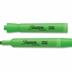 Sharpie Tank Style Highlighters, Fluorescent Green Ink, Chisel Tip, Green Barrel, Dozen