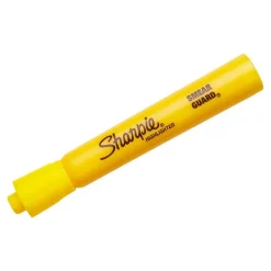 Sharpie Tank Style Highlighters, Chisel Tip, Yellow, Box of 12