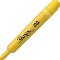 Sharpie Tank Style Highlighters, Chisel Tip, Yellow, Box of 12