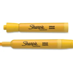 Sharpie Tank Style Highlighters, Chisel Tip, Yellow, Box of 12