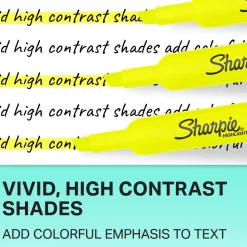 Sharpie Tank Style Highlighters, Chisel Tip, Assorted, Box of 12