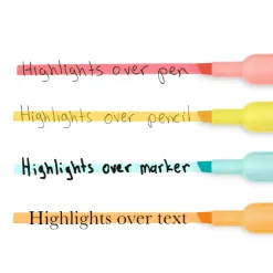 Sharpie Tank-Style Highlighters, Chisel Tip, Mild Pastel Barrels, Mild Pastel Inks, Pack Of 6 Highlighters