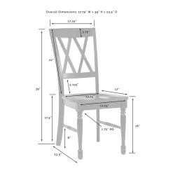 Shelby 2Pc Dining Chair Set