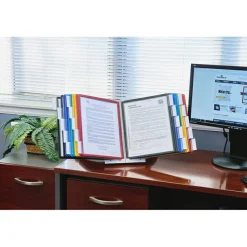 Sherpa 10-Panel Desk Reference System, Assorted Colors