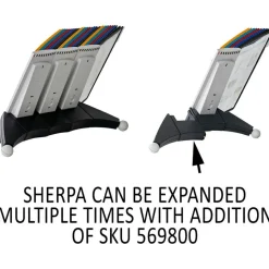 Sherpa 10-Panel Desk Reference System, Assorted Colors