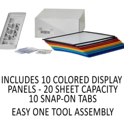 Sherpa 10-Panel Wall Reference System, Assorted Colors