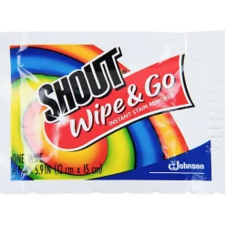 Shout Wipe & Go Instant Stain Treatment Wipes, Box Of 80
