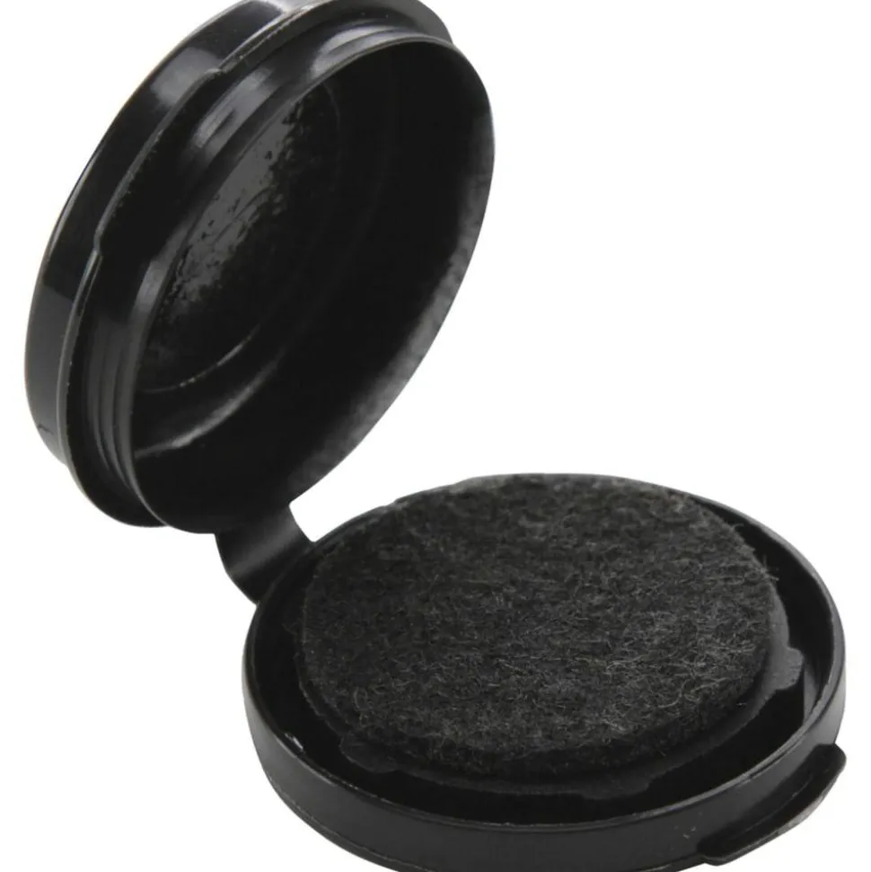 SICURIX Adhesive Fingerprint Ink Pads, 0.5"H x 1.5"W x 1.5"D, Black Ink, Black, 12 / Carton