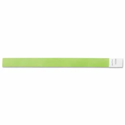 SICURIX Security Wristbands, Sequentially Numbered, 10" x 0.75", Green, 100/Pack