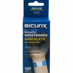 SICURIX Security Wristbands, Sequentially Numbered, 10