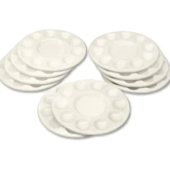 Silver Brush Chenille Kraft Creativity Street Paint Trays, White, Pack Of 10