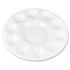 Silver Brush Chenille Kraft Creativity Street Paint Trays, White, Pack Of 10