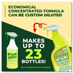 Simple Green All-Purpose Cleaner, Lemon Scent, 24 Oz Bottle, Case Of 12