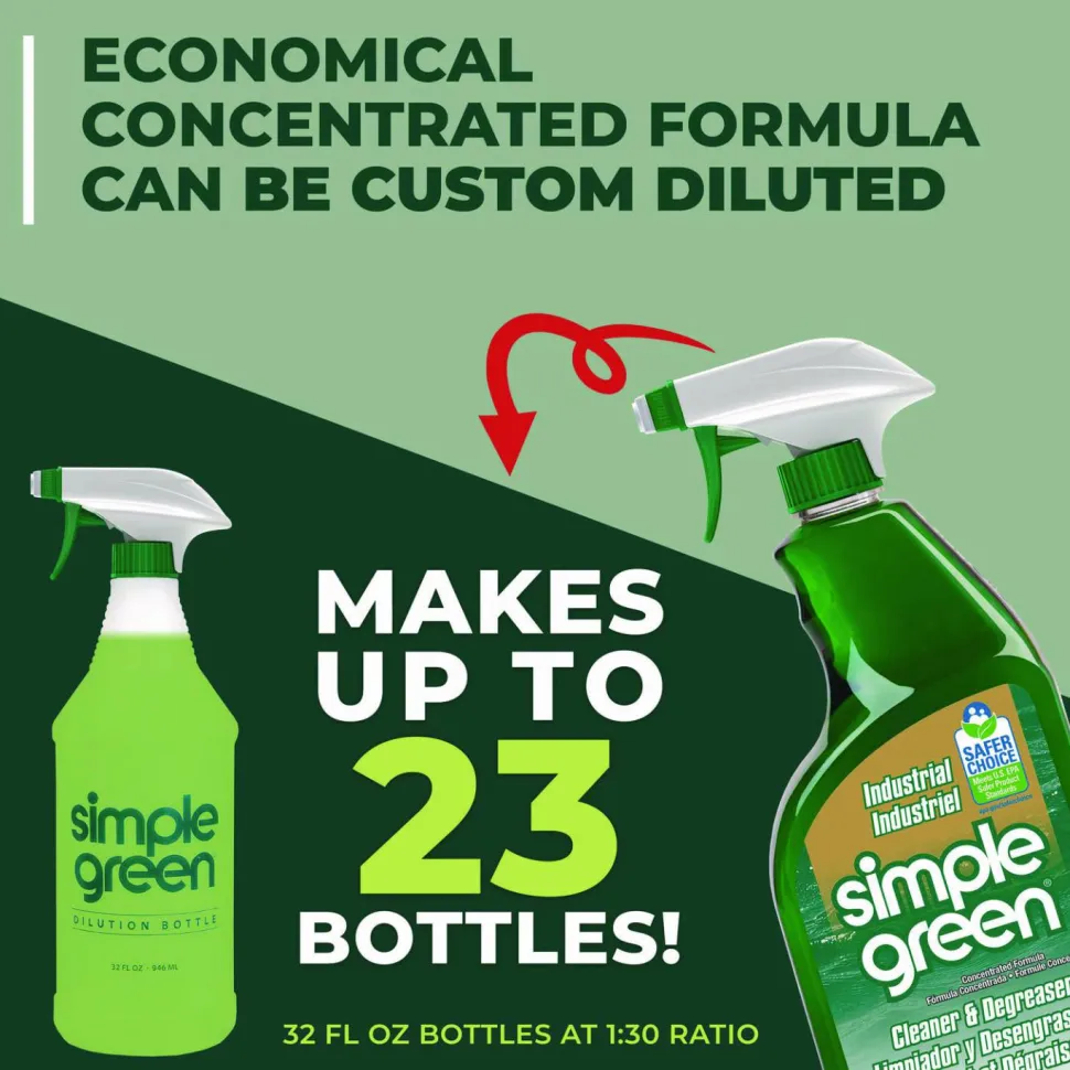 Simple Green Concentrated All-Purpose Cleaner/Degreaser/Deodorizer, 24 Oz Bottle