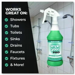 Simple Green Pro Bathroom Cleaner Ready-To-Use, 32 oz Spray Bottle, 12/Carton